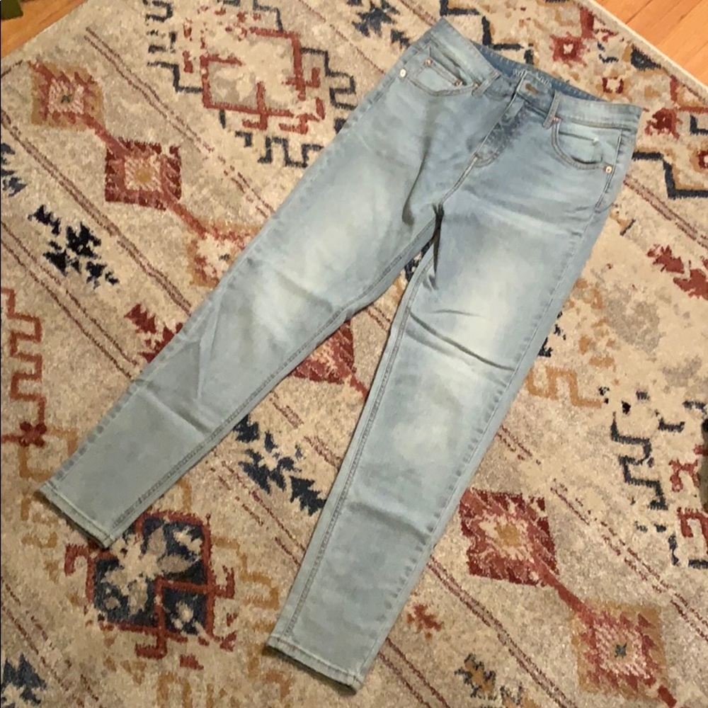 High rise skinny jeans